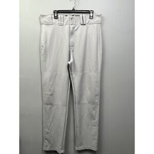 Easton‎ Baseball Pants Mens XL Gray Straight 36x32 Pockets Belt Loops